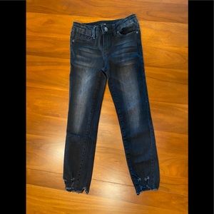 Joe’s The Rocker Raw Hem Ankle Skinny Jeans, girls size 8.